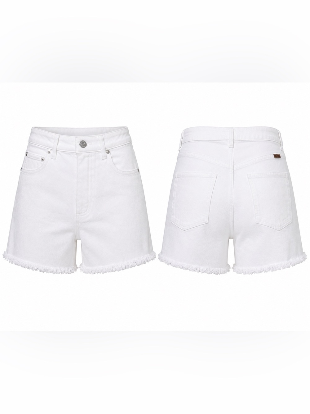 AYR The Just Right White Denim Shorts | Size 28